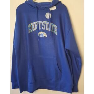 Kent State University The Golden Flashes Blue Hoodie College Sweatshirt Size L